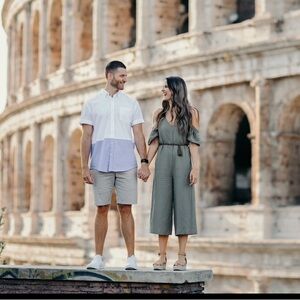 Olive cold shoulder jumpsuit with rope waist tie